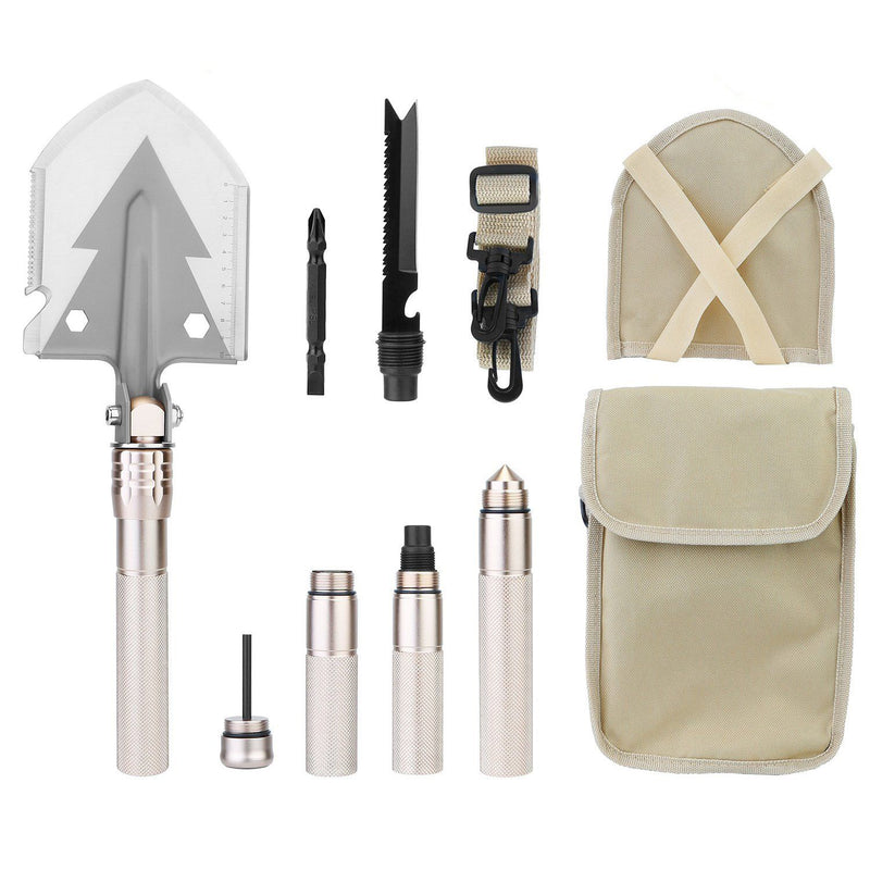 Military Folding Shovel Multifunctional Survival Emergency Spade Tactical Multitool Sports & Outdoors - DailySale