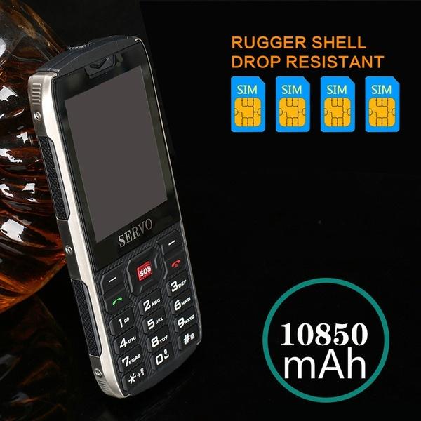 Military Rugged 4 Sim Card High Quality Mobile Cell Phone Cell Phones - DailySale