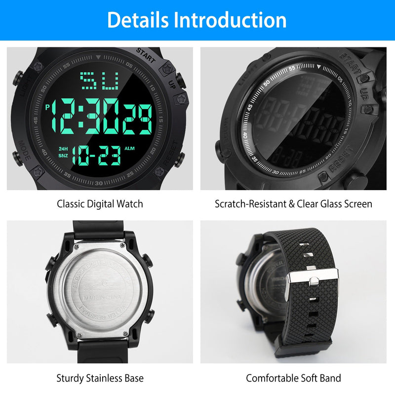 Military Wrist Watch with LED Backlight Men's Shoes & Accessories - DailySale