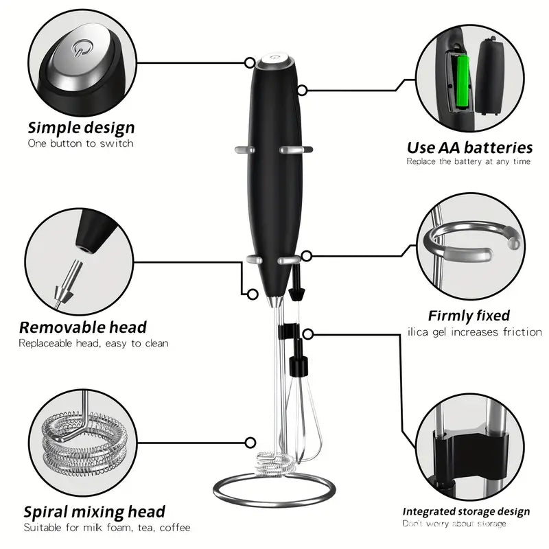 Milk Frother, Handheld Electric Mixer Kitchen Tools & Gadgets - DailySale