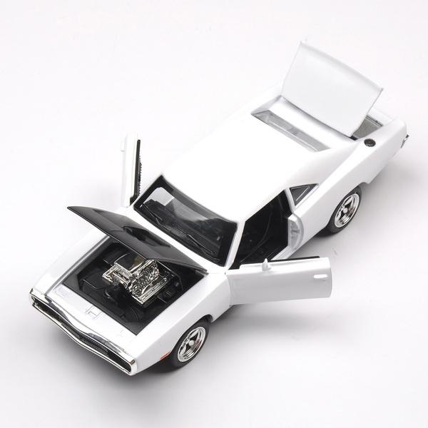 Mini Auto 1:32 The Fast and The Furious Dodge Alloy Car Toy Toys & Hobbies White - DailySale