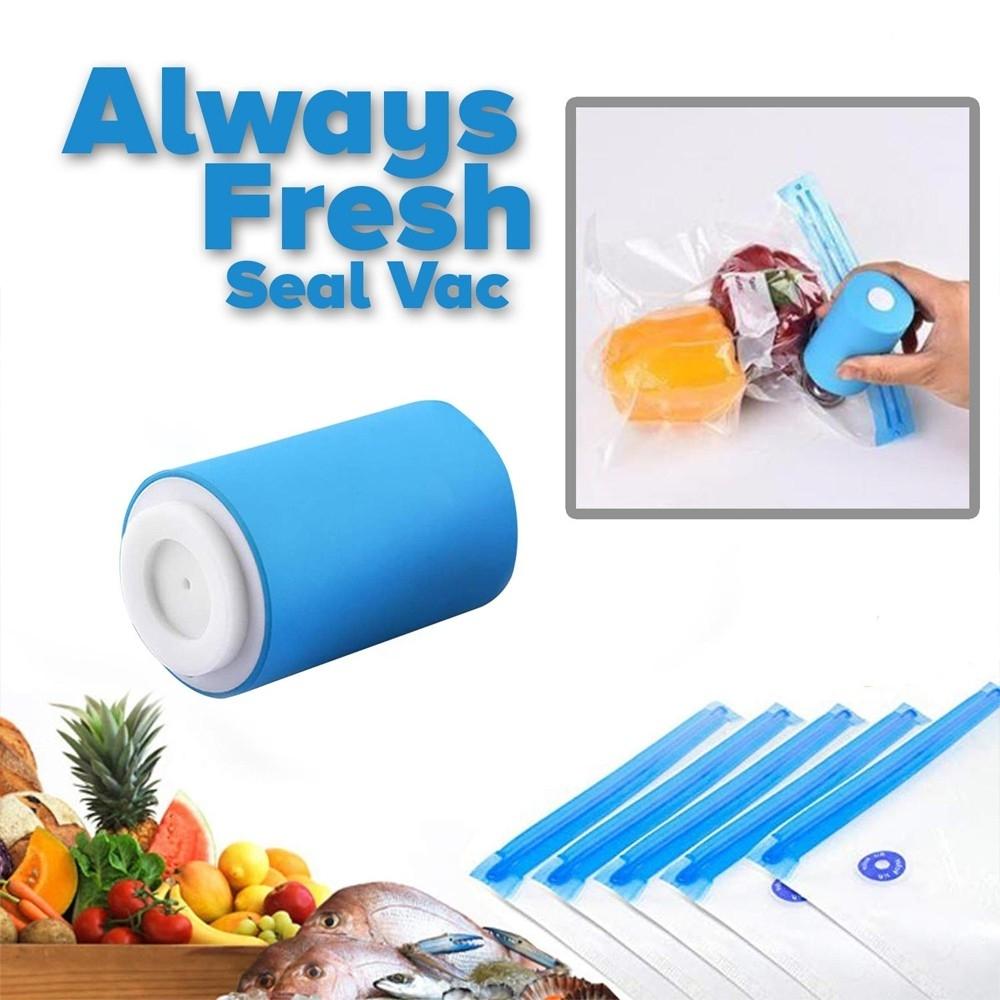 Mini Automatic Compression Vacuum Pump Portable Sealing Food Vacuum Sealer Bags Home Essentials - DailySale