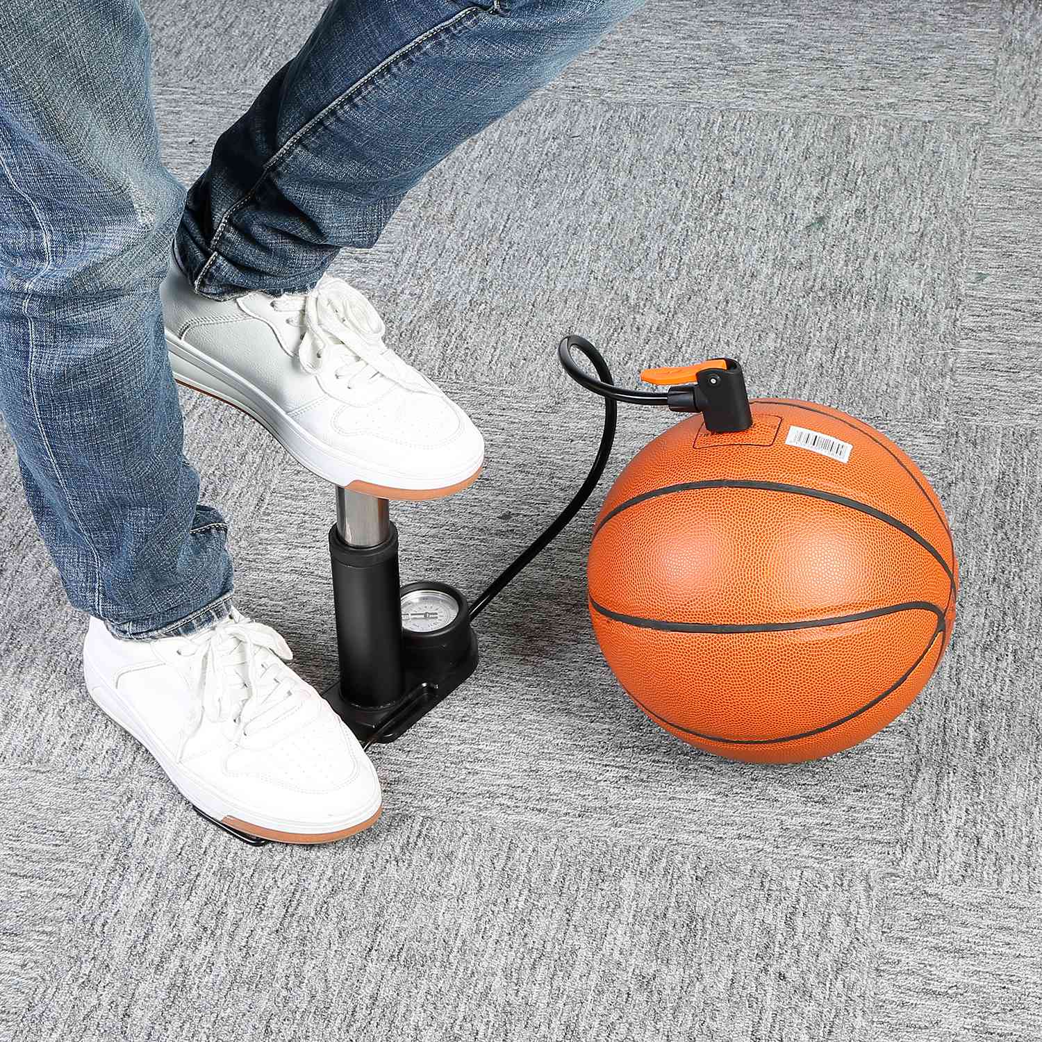 Mini Bike Foot Pump Portable Bicycle Tire Inflator Sports & Outdoors - DailySale