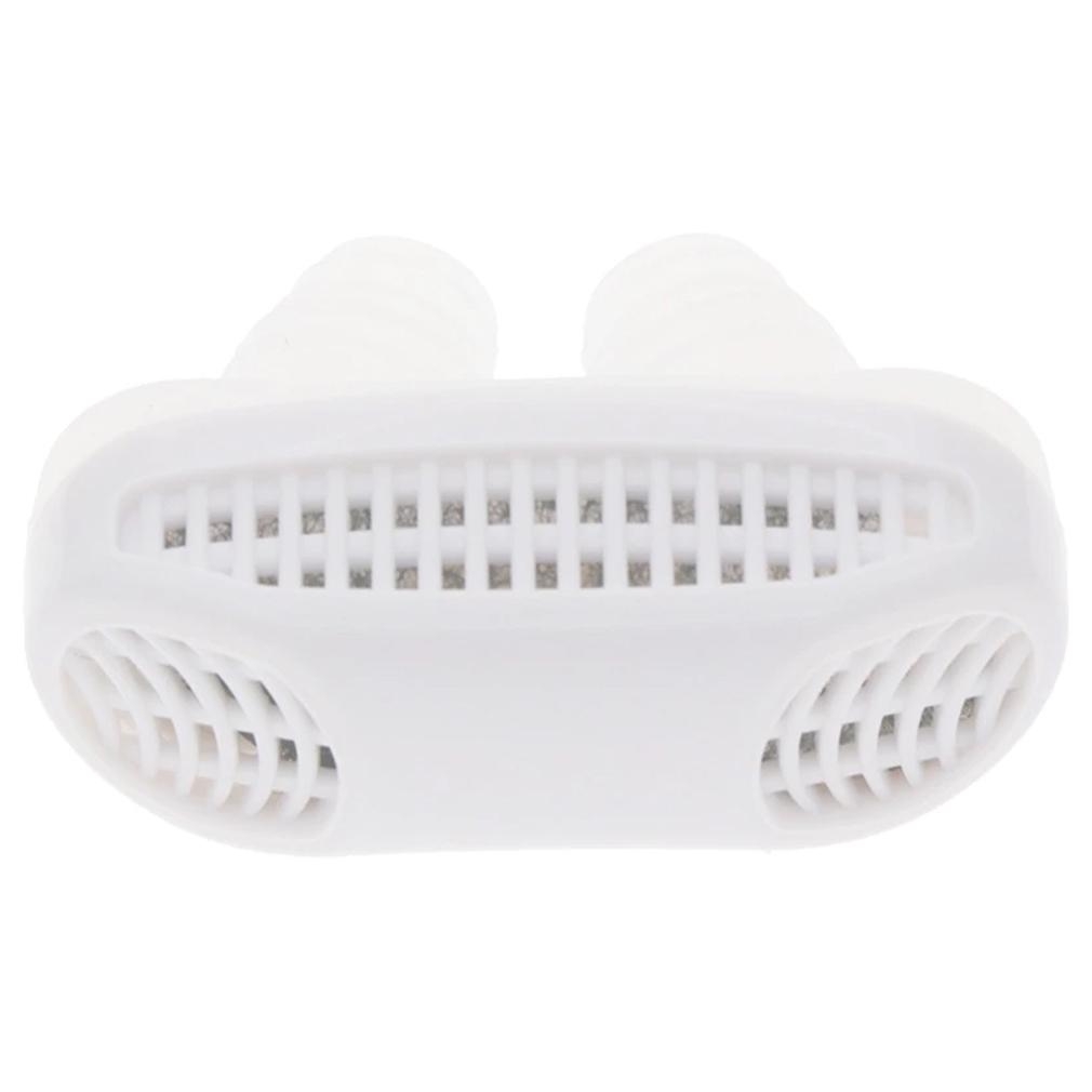 Mini CPAP Anti-Snoring Sleep Apnea Nasal Device & Case Wellness & Fitness White - DailySale