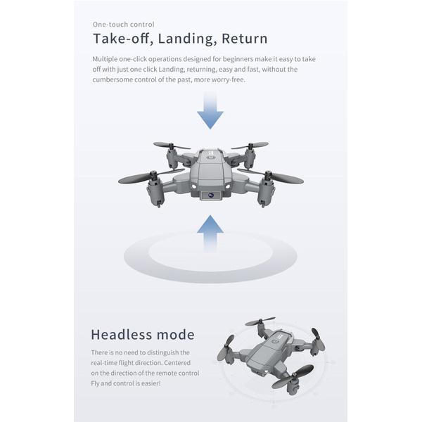 Mini Drone RC Quadcopter 1080P/4K Camera 360° Flip 6-Axis Gyro Gesture Everything Else - DailySale