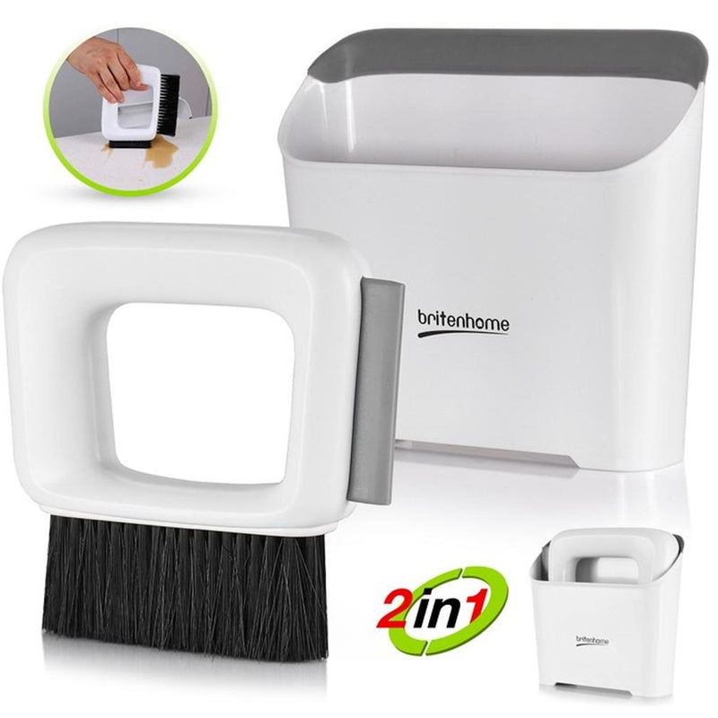 Mini Dustpan and Squeegee Small Hand Broom Counter Brush Cleaning Set Home Essentials - DailySale