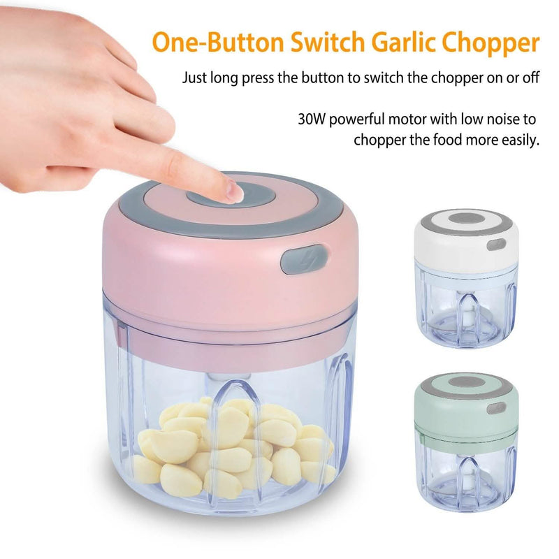 Mini Electric Cordless Garlic Chopper Kitchen Tools & Gadgets - DailySale