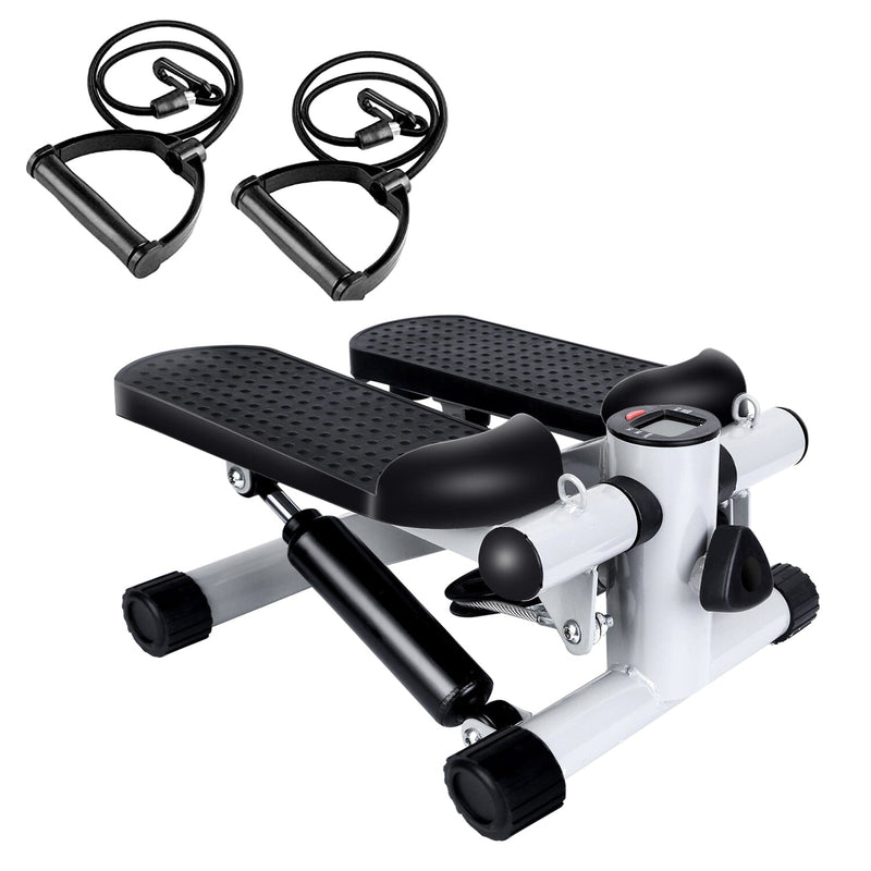 Mini Fitness Stepper with 2 Resistance Bands LCD Monitor Fitness - DailySale