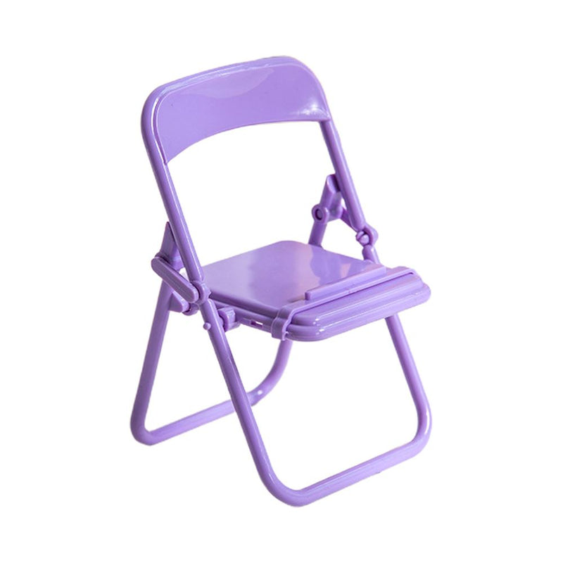 Mini Folding Chair Phone Holder Mobile Accessories Purple - DailySale