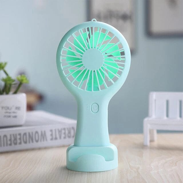 Mini Handheld Fan Everything Else Green - DailySale