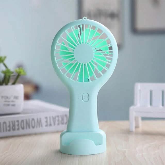 Mini Handheld Fan Everything Else Green - DailySale