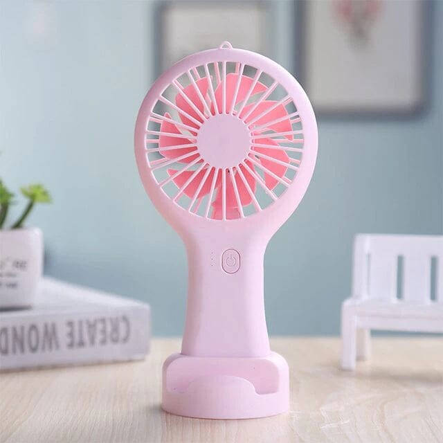 Mini Handheld Fan Everything Else Pink - DailySale