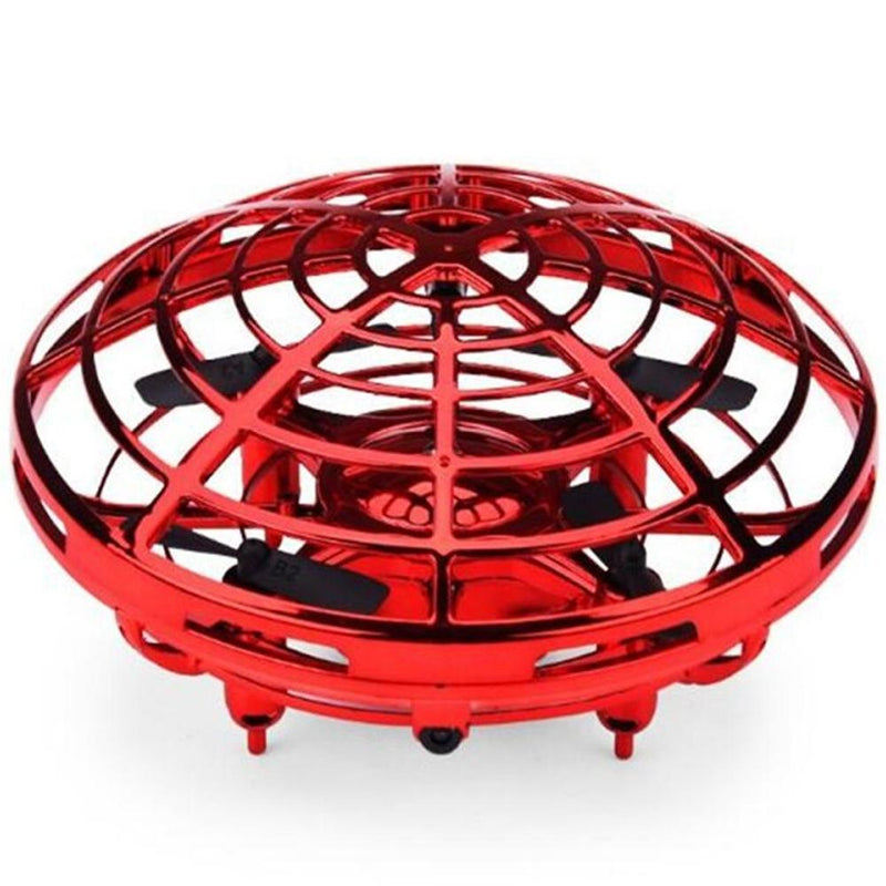 Mini Helicopter UFO RC Drone Infraed Hand Sensing Aircraft Cameras & Drones Red - DailySale