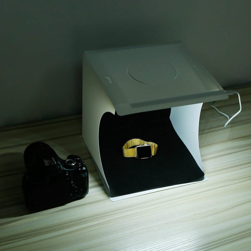 Mini Photo Studio Box Photography with 6 Color Backdrops Cameras & Drones - DailySale