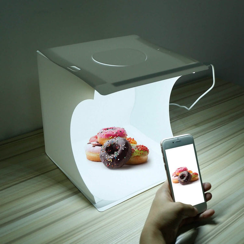 Mini Photo Studio Box Photography with 6 Color Backdrops Cameras & Drones - DailySale