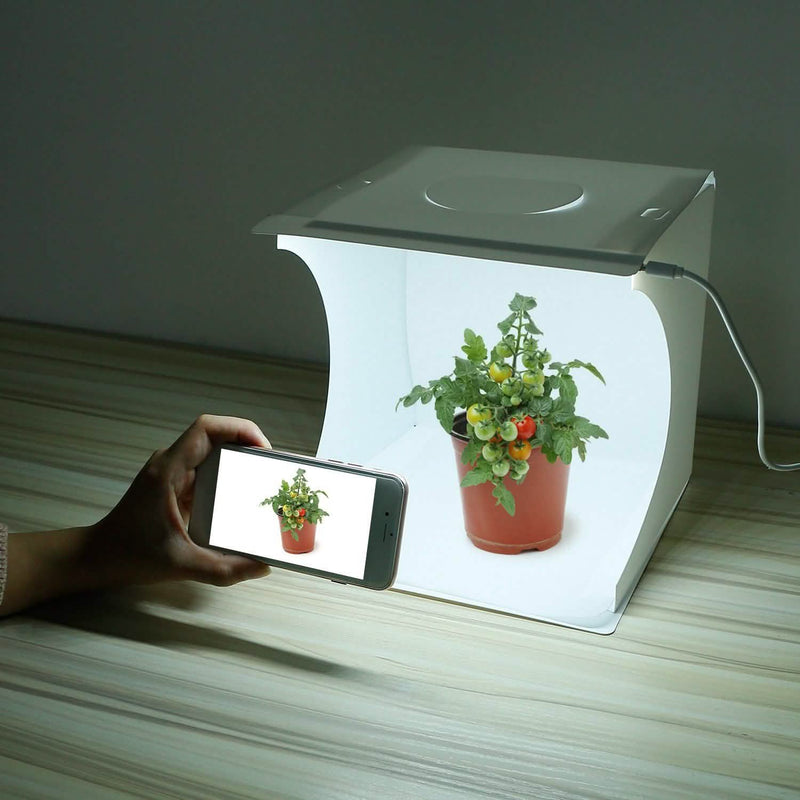Mini Photo Studio Box Photography with 6 Color Backdrops Cameras & Drones - DailySale