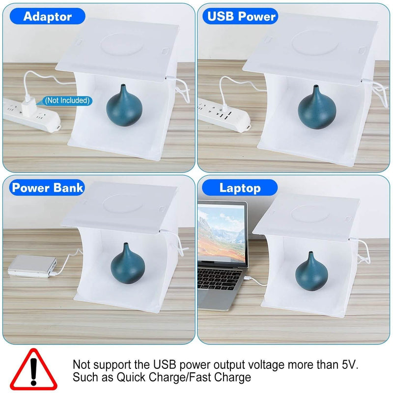 Mini Photo Studio Box Photography with 6 Color Backdrops Cameras & Drones - DailySale
