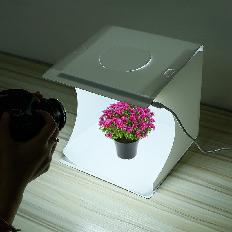 Mini Photo Studio Box Photography with 6 Color Backdrops Cameras & Drones - DailySale