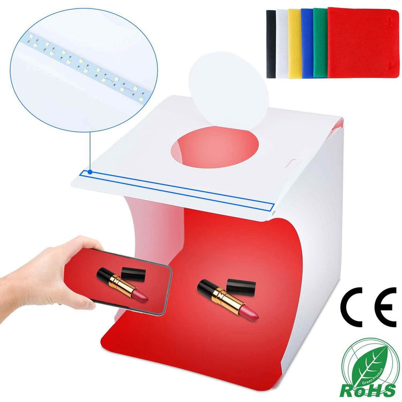 Mini Photo Studio Box Photography with 6 Color Backdrops Cameras & Drones - DailySale