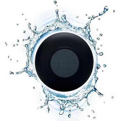 Mini Portable Bluetooth Waterproof Shower Speaker w/ Built-in Mic & Suction Cups Headphones & Speakers Black - DailySale
