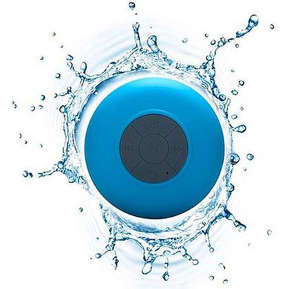 Mini Portable Bluetooth Waterproof Shower Speaker w/ Built-in Mic & Suction Cups Headphones & Speakers Blue - DailySale