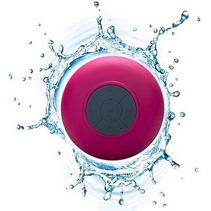 Mini Portable Bluetooth Waterproof Shower Speaker w/ Built-in Mic & Suction Cups Headphones & Speakers Pink - DailySale