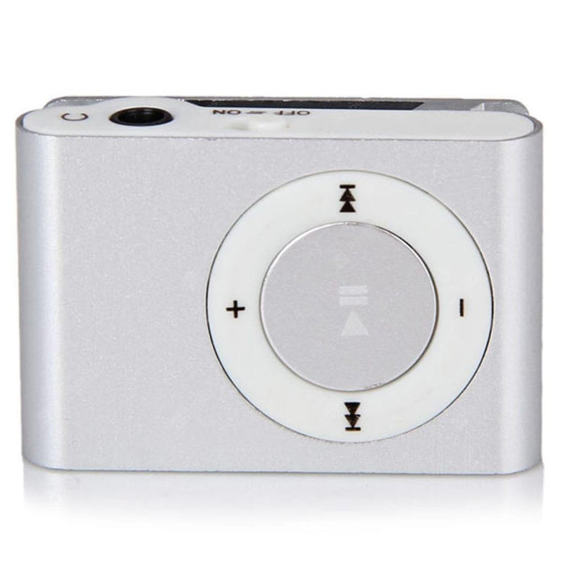 Mini Shuffling MP3 Player with USB Cable and Headphones Gadgets & Accessories Silver - DailySale