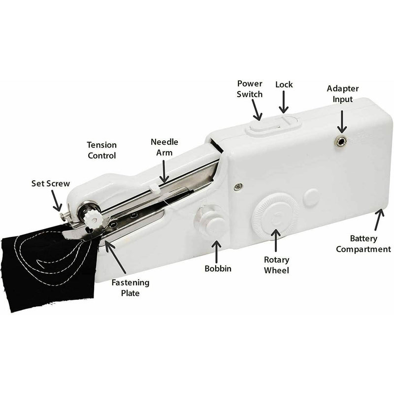 Mini Stitch Household Handheld Portable Travel Home Electric Sewing Machine Household Appliances - DailySale