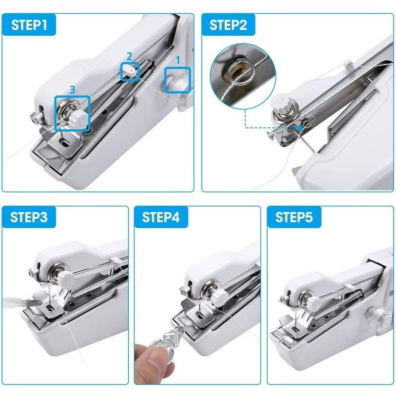 Mini Stitch Household Handheld Portable Travel Home Electric Sewing Machine Household Appliances - DailySale