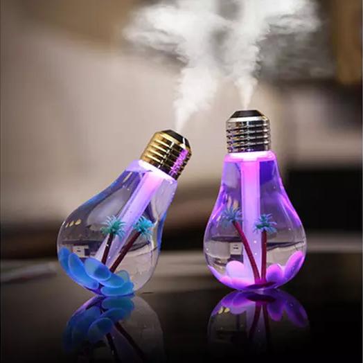 Mini USB Bulb Aromatherapy Diffuser with LED Lights Wellness - DailySale