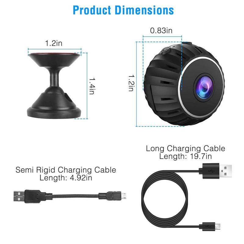 Mini Wireless Camera Wifi IR Night Vision HD 1080P Home Security Smart Home & Security - DailySale