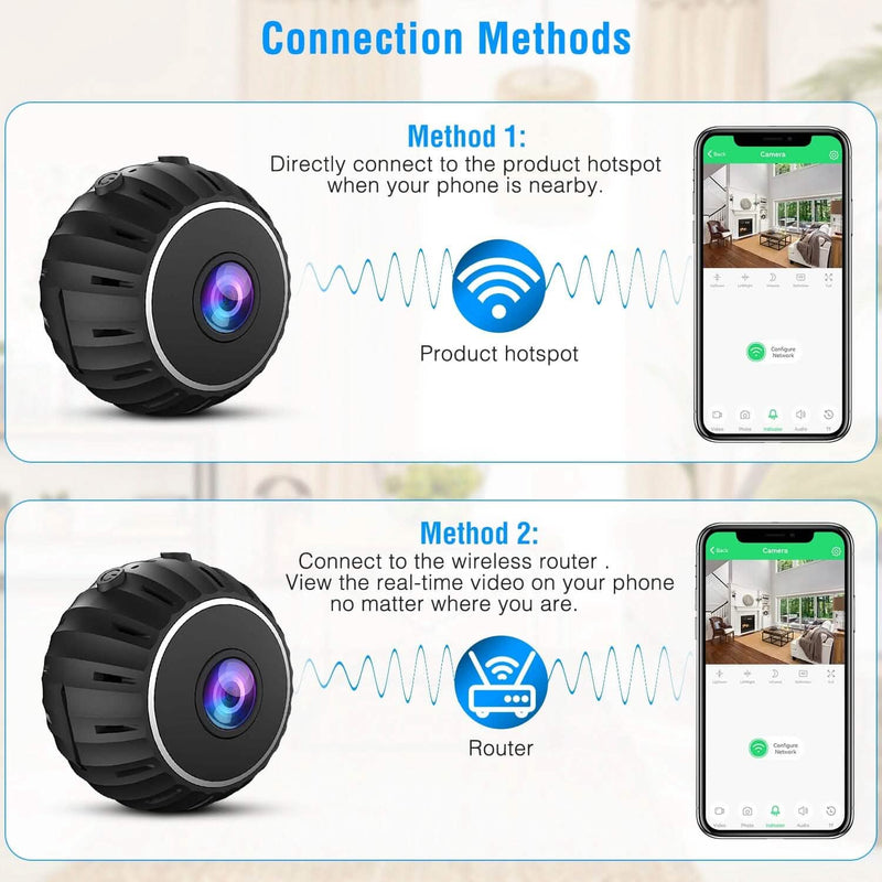 Mini Wireless Camera Wifi IR Night Vision HD 1080P Home Security Smart Home & Security - DailySale