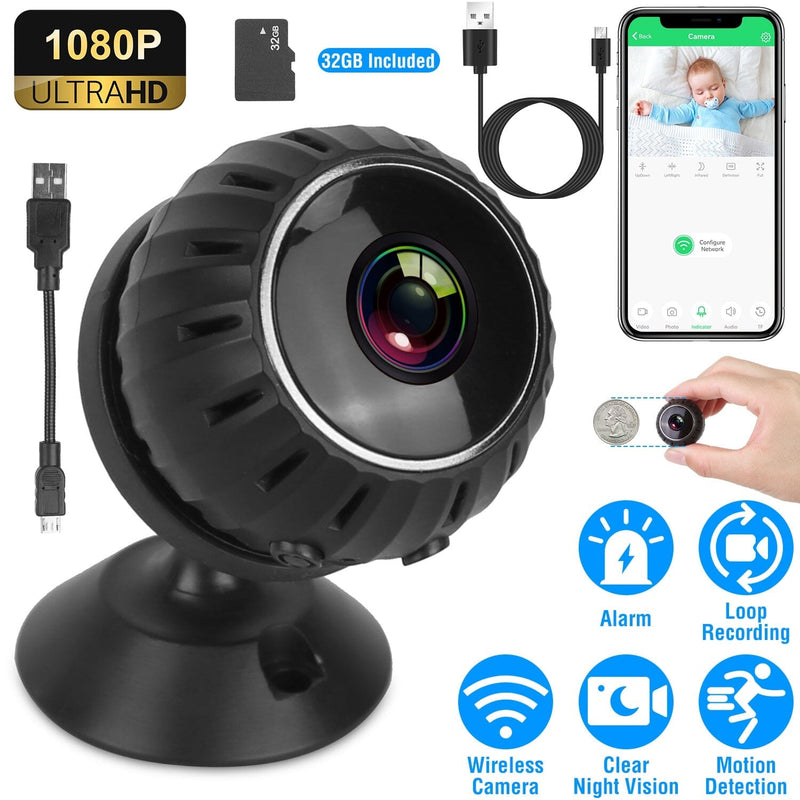 Mini Wireless Camera Wifi IR Night Vision HD 1080P Home Security Smart Home & Security - DailySale