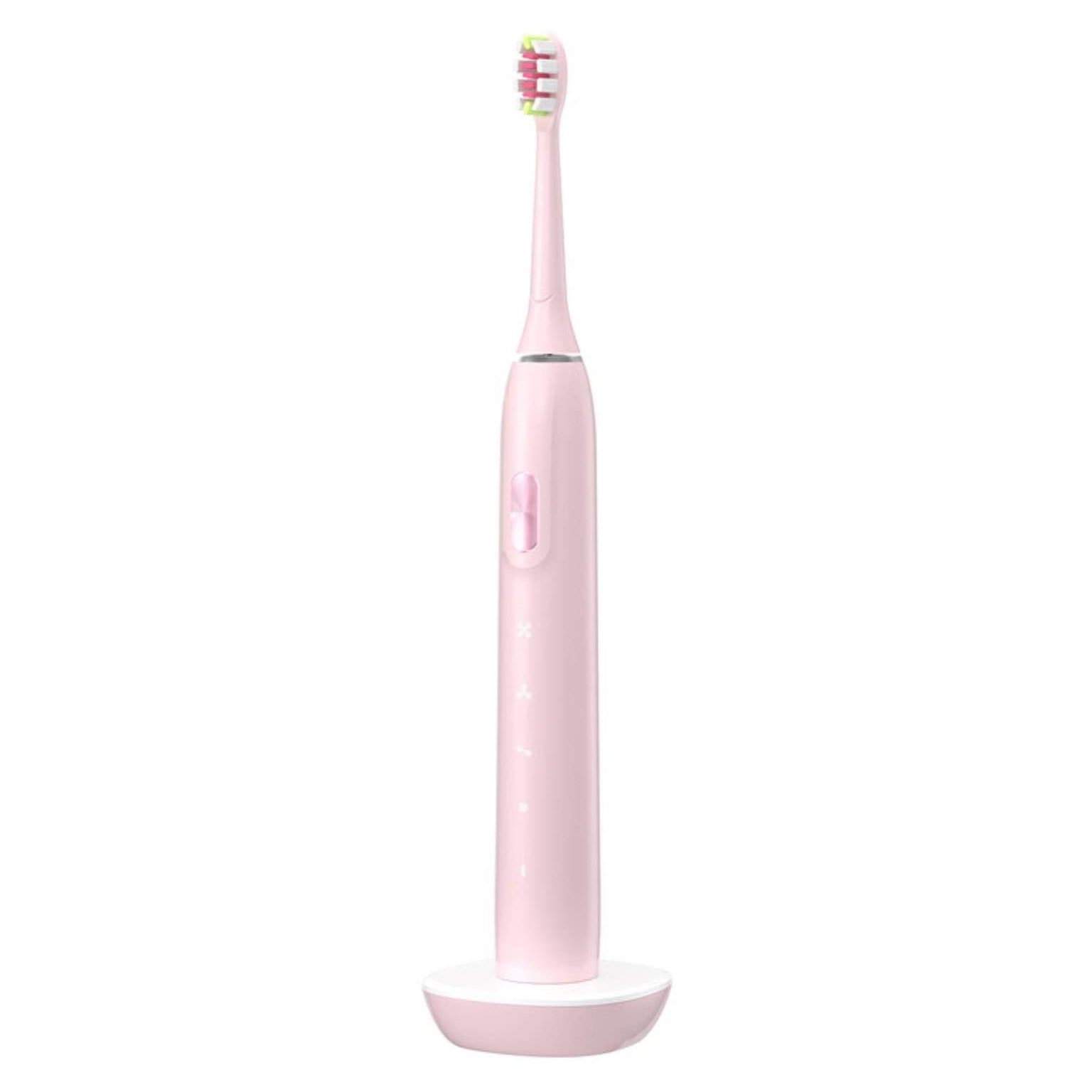 Miniluck Rechargeable Electric Toothbrush with Replacement Toothbrush Heads Beauty & Personal Care Pink - DailySale