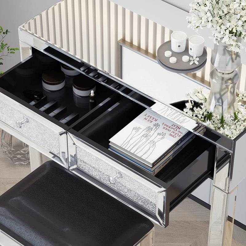 Mirror Desk Dresser with 2 Drawers Furniture & Decor - DailySale