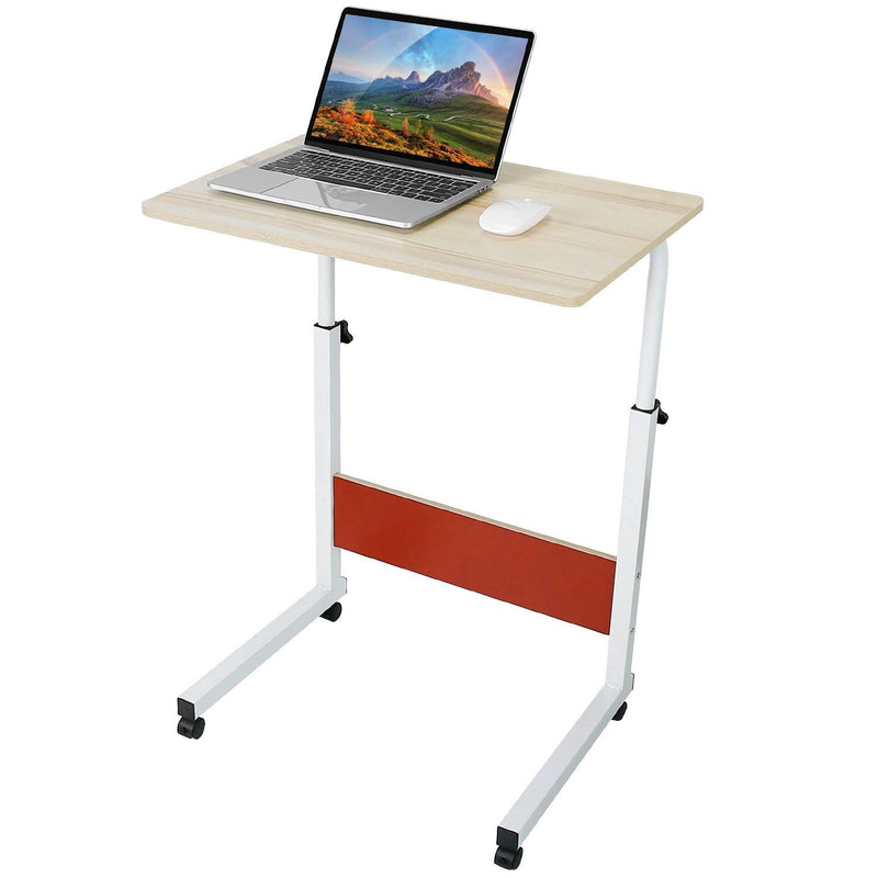 Mobile Laptop Desk Height Adjustable Rolling Wheels