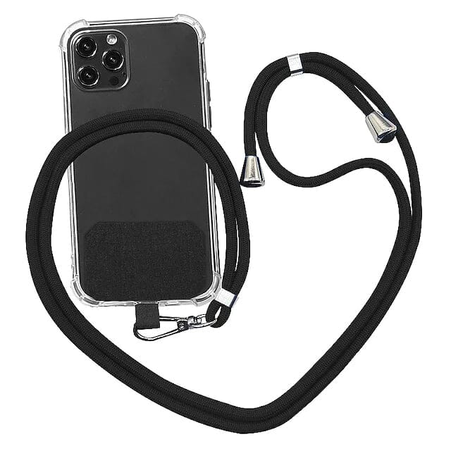 Mobile Phone Case Lanyard Mobile Accessories Black - DailySale