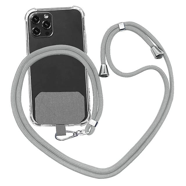 Mobile Phone Case Lanyard Mobile Accessories Gray - DailySale