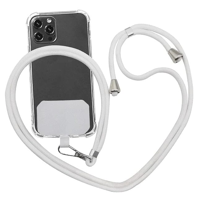 Mobile Phone Case Lanyard Mobile Accessories White - DailySale