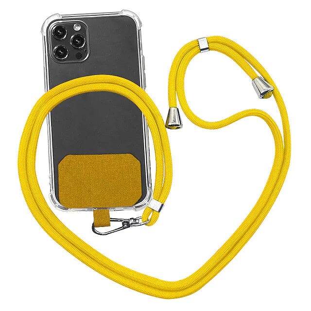 Mobile Phone Case Lanyard Mobile Accessories Yellow - DailySale