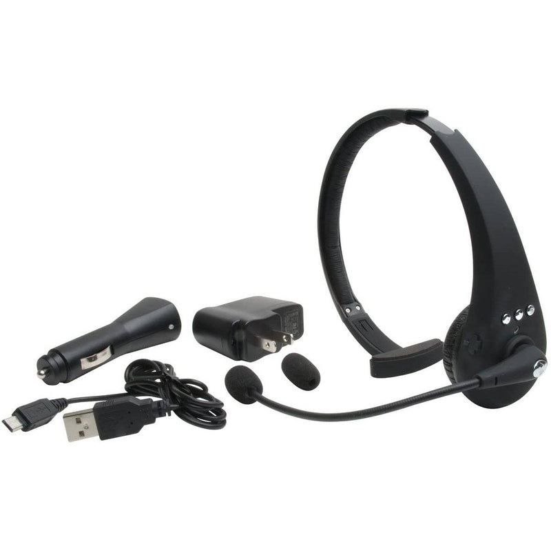 Mobile Spec MSCBTOHNCR Bluetooth Cellular Headset with Silencer RX and Recorder Headphones - DailySale