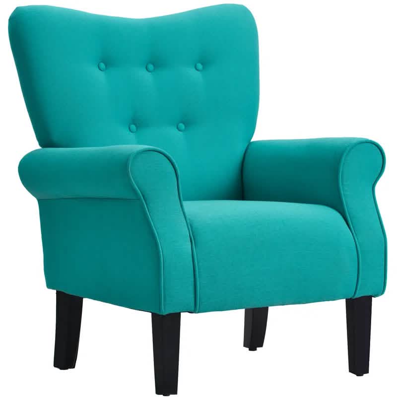 Modern Accent Chair Armchair Furniture & Decor Teal - DailySale
