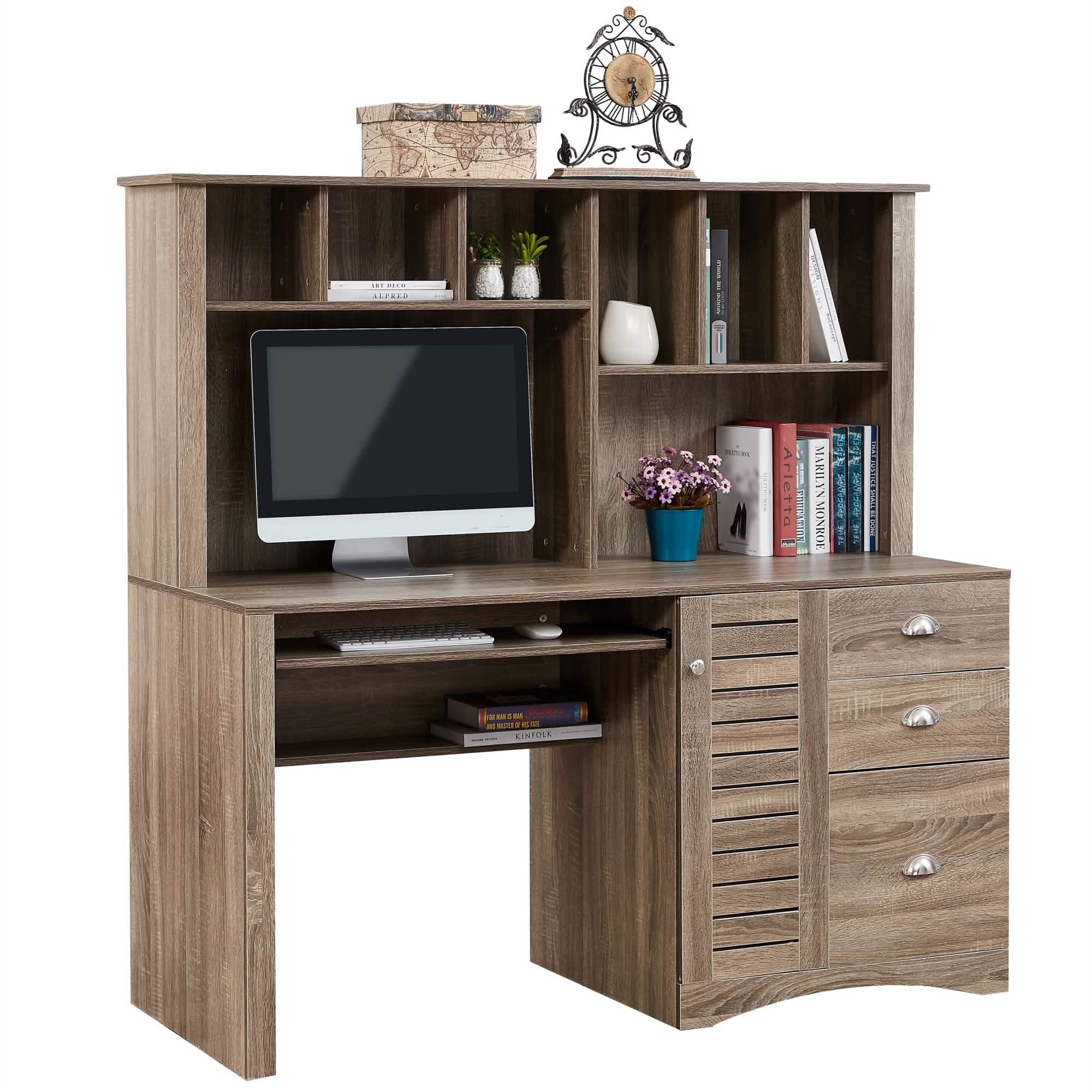 Modern Home Office Desk- 59" Computer Desk Table Furniture & Decor - DailySale