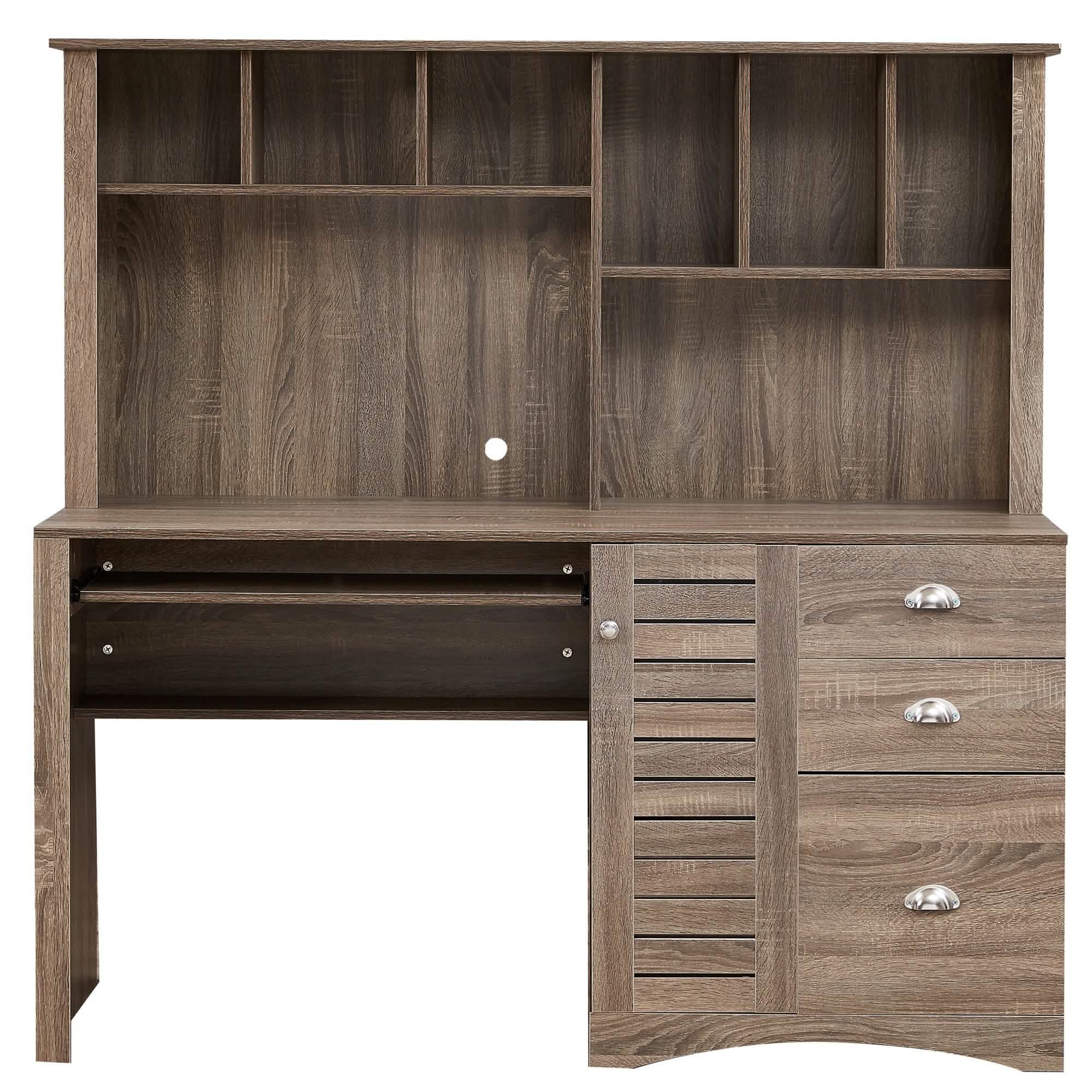 Modern Home Office Desk- 59" Computer Desk Table Furniture & Decor - DailySale