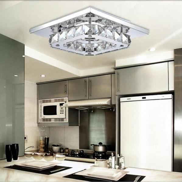 Modern LED Crystal Ceiling Lamp Lighting & Decor - DailySale