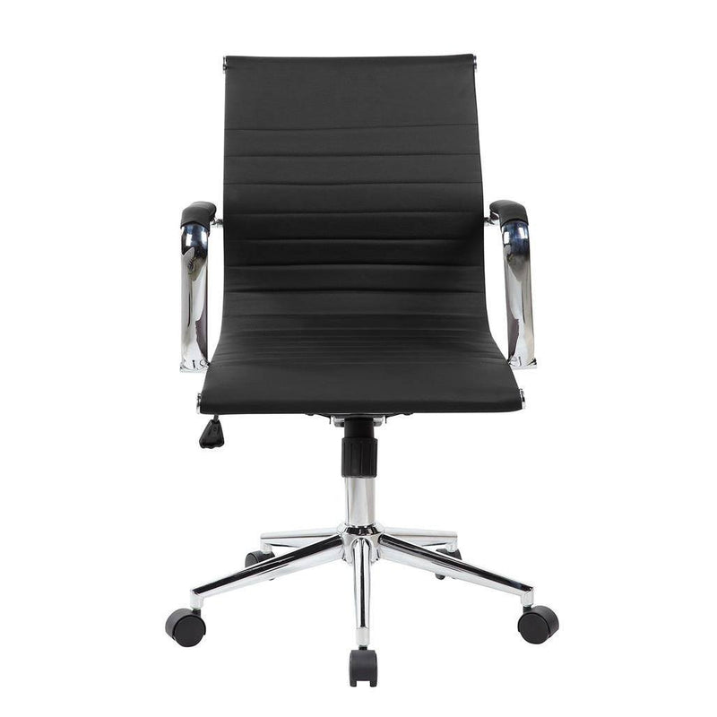 Modern Medium Back Executive Office Chair - Black Everything Else - DailySale