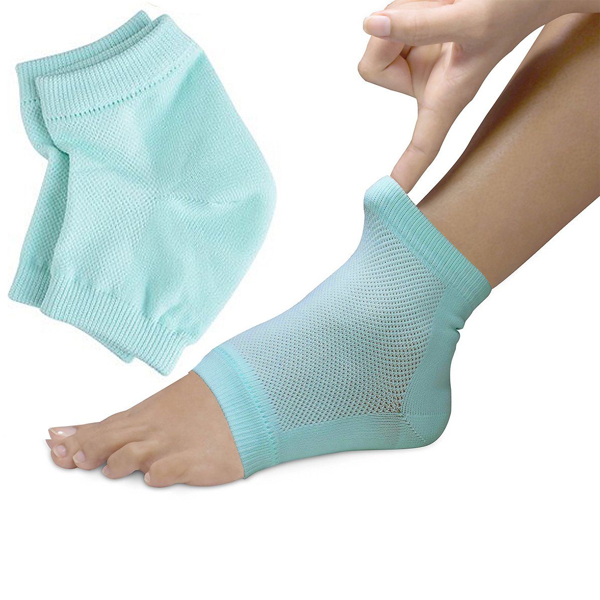 Moisturizing Spa Gel Heel Socks Wellness - DailySale