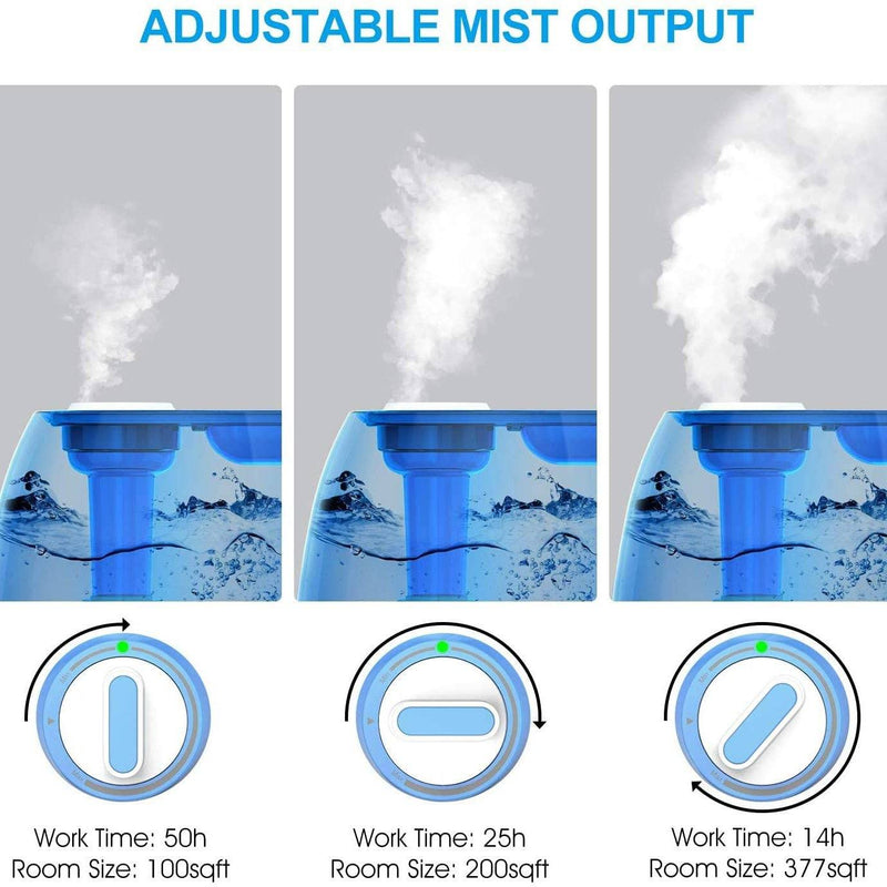 Mooka 5L Ultrasonic Cool Mist Humidifier Wellness - DailySale