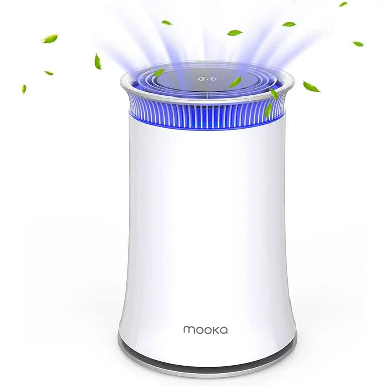 MOOKA Air Purifier for Rooms up to 540sqft with True HEPA & Activated Carbon Filters Wellness - DailySale