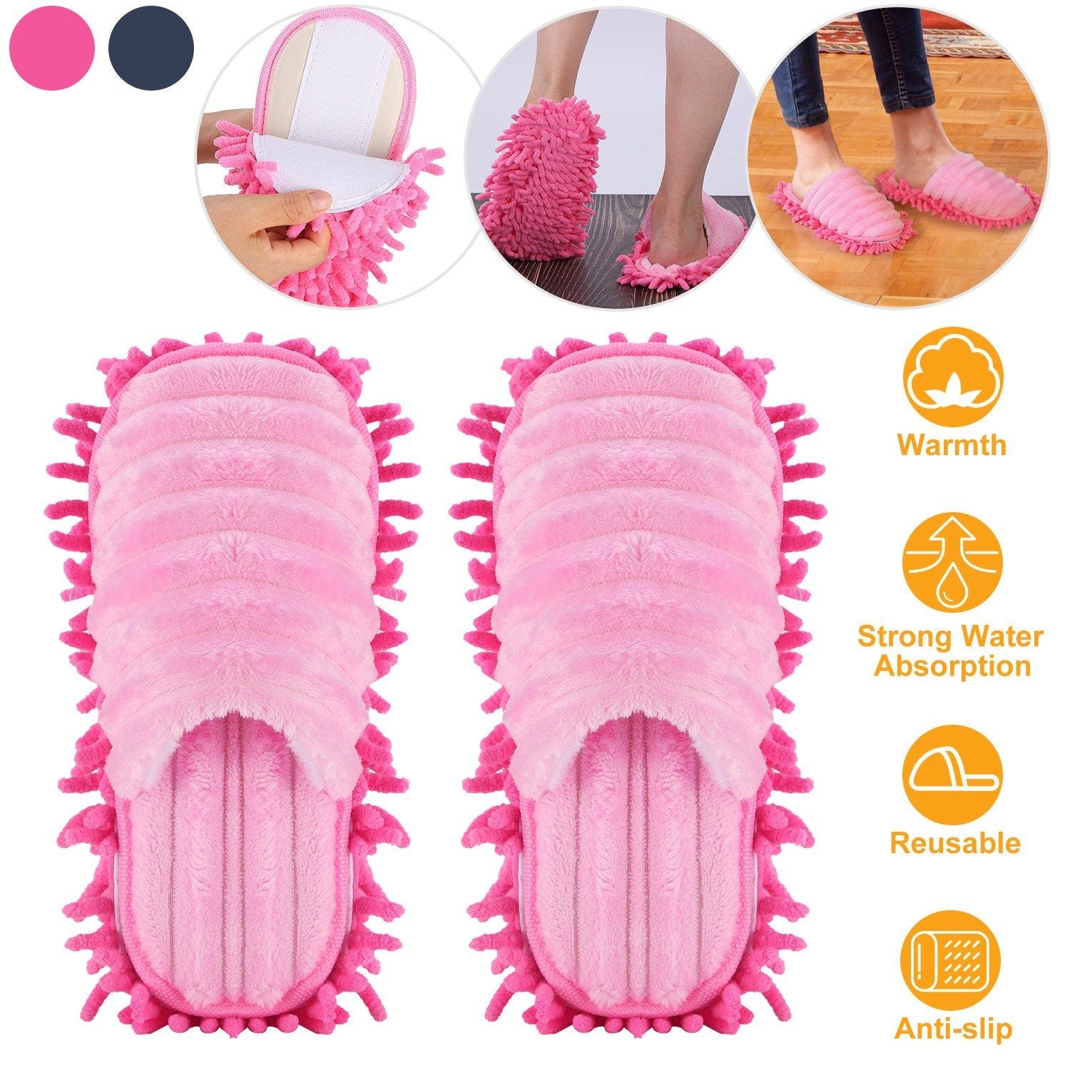 Mop Slippers Unisex Detachable Household Appliances - DailySale